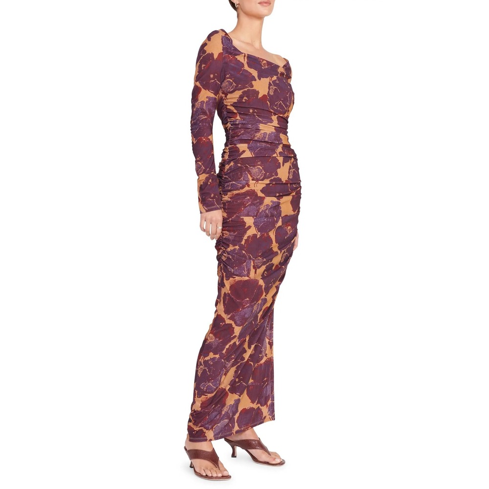 Staud | Solana Maxi Dress In Dried Pressed Flowers Size L
